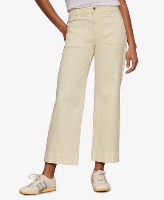Women's The Marine Mid Rise Cropped Wide-Leg Jeans 