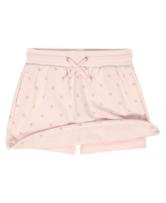 Girls' 7-16 Flocked Pull-On Skort