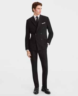 Men's Double-Breasted Slim-Fit Nested Suit
