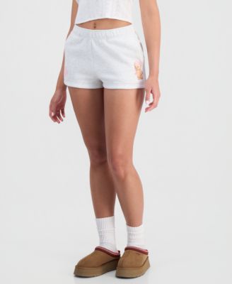 Juniors' Graduation Bear Fleece Shorts