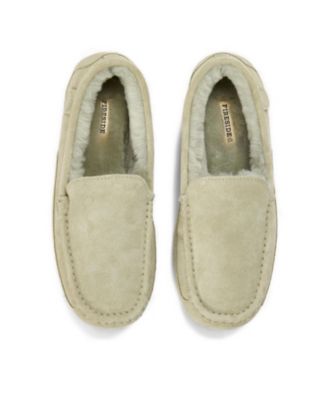 Fireside By Dearfoams Men's Melbourne Genuine Shearling Moccasin Slipper