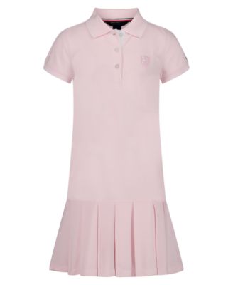 Girls' 7-16 Pleated Polo Dress