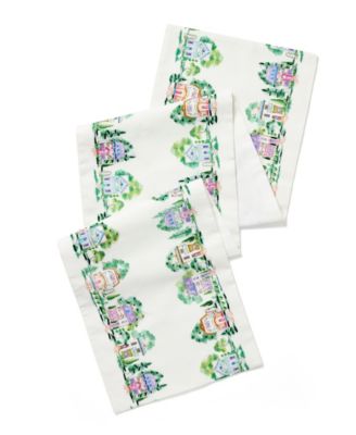 Spice Village Embroidered Table Runner, 14" x 70"