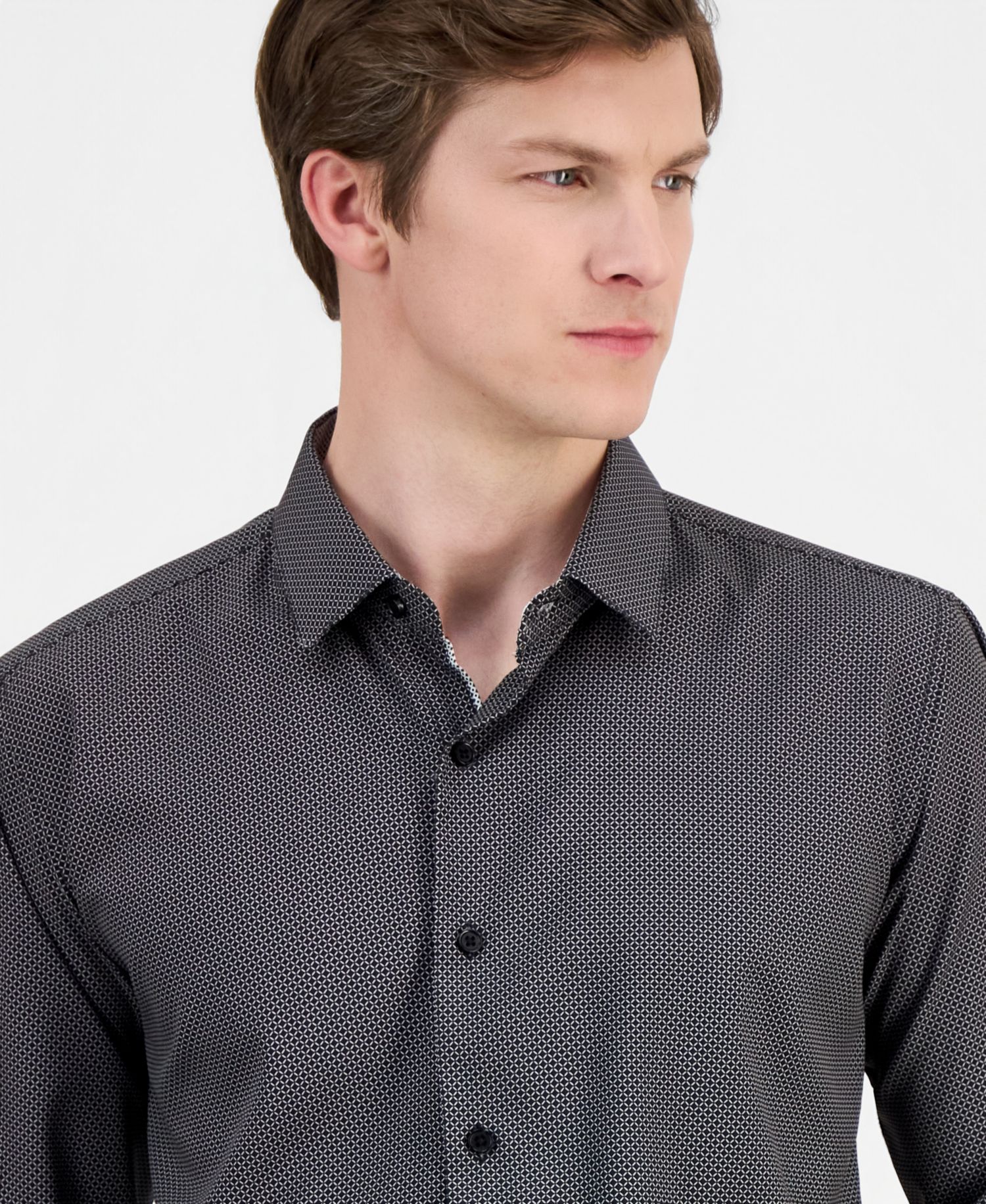Men's Slim-Fit Performance Four-Way Stretch Dress Shirt