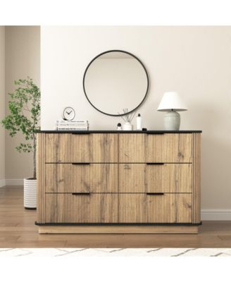 Modern Multi-Functional Six-Drawer MDF Cabinet