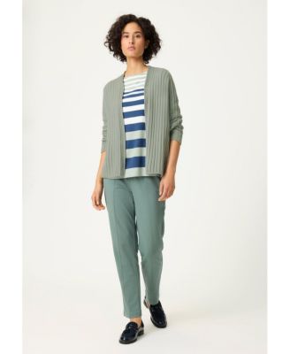 Women's Rib Knit Open Front Cardigan