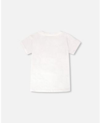 Big Boys Jersey T-Shirt with Chest Pocket White