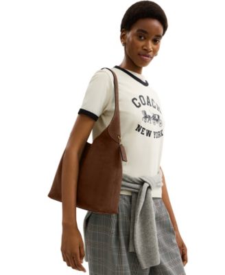 Brooklyn Large Suede Shoulder Bag 34