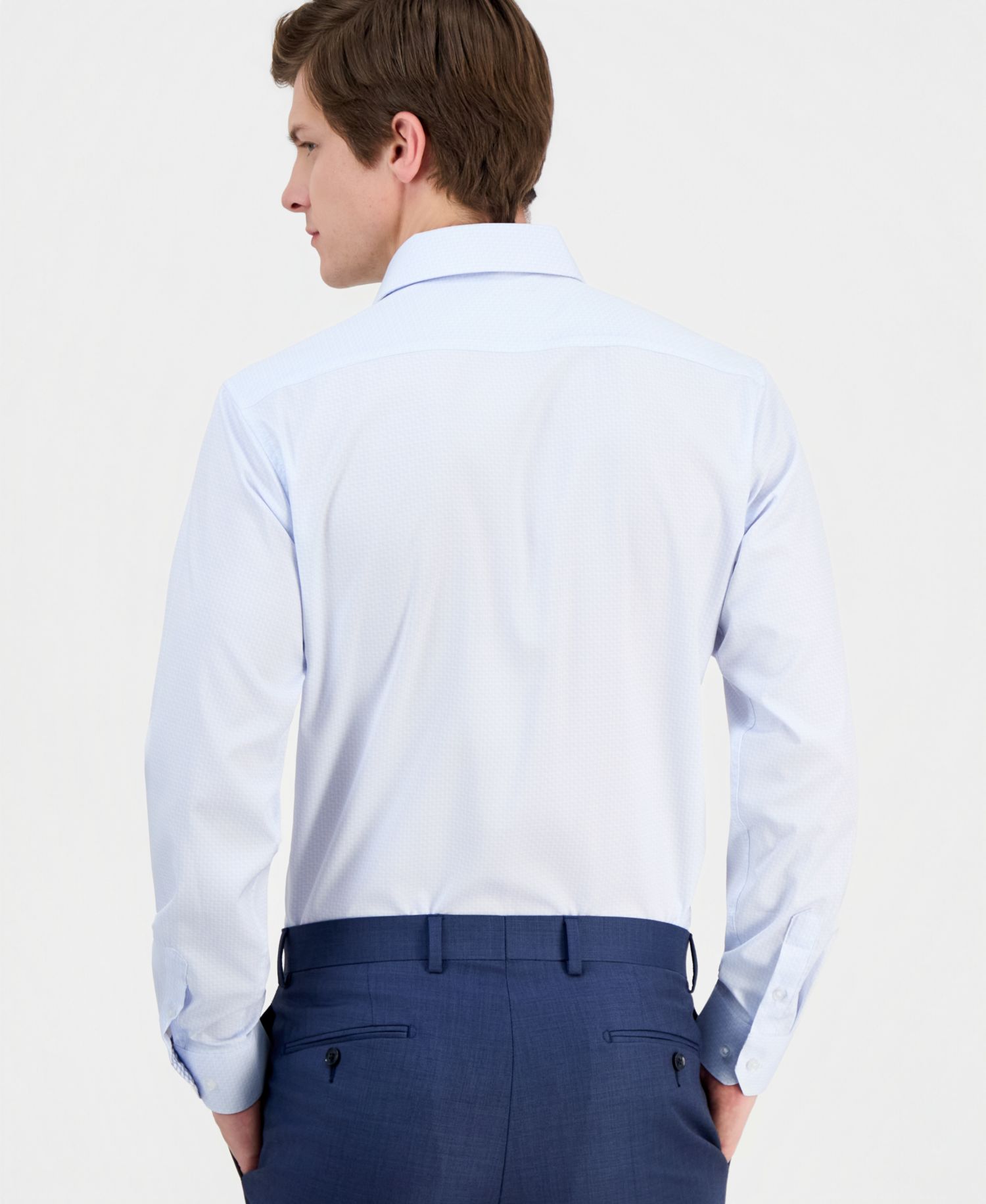 Men's Slim-Fit Performance Four-Way Stretch Dress Shirt