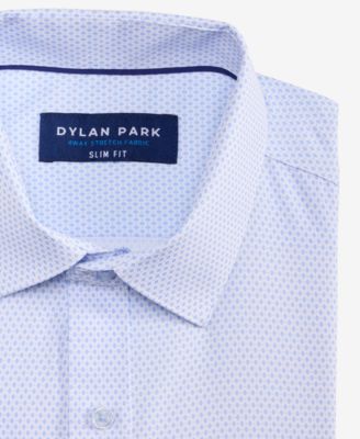 Men's Slim-Fit Performance Four-Way Stretch Dress Shirt