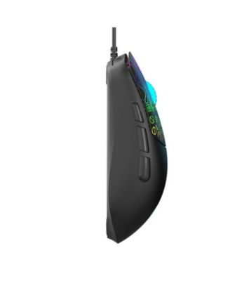 Wired Gaming Mouse, 3600 DPI Adjustable, Matte ABS Ergonomic, 7-Color RGB 6-Button, Plug & Play for PC/Mac/Linux Gamers/Office Workers