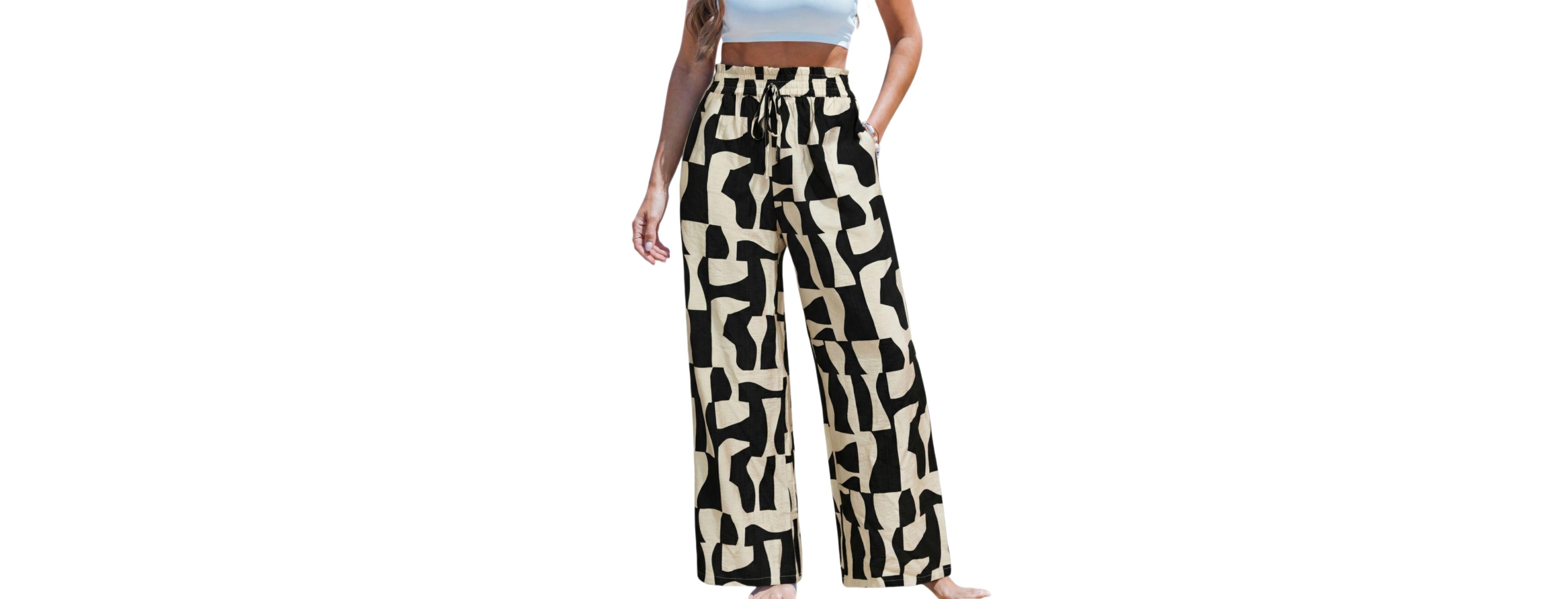 Cupshe Women's Creative Mood Abstract Pants