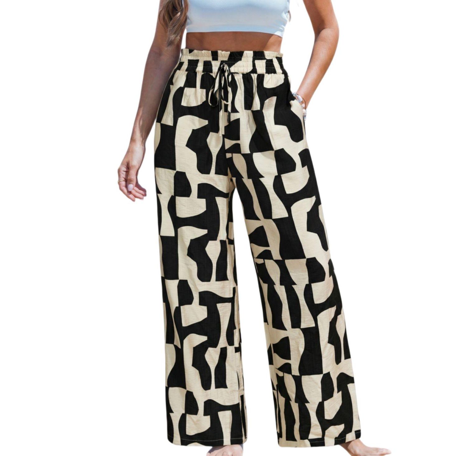 Women's Creative Mood Abstract Pants