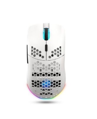 Honeycomb Hollow Wireless Gaming Mouse - Tri-Mode Wireless Mouse,Wired/2.4G/BT5.3 & 5 Adjustable DPI 800-3600, RGB Backlit,