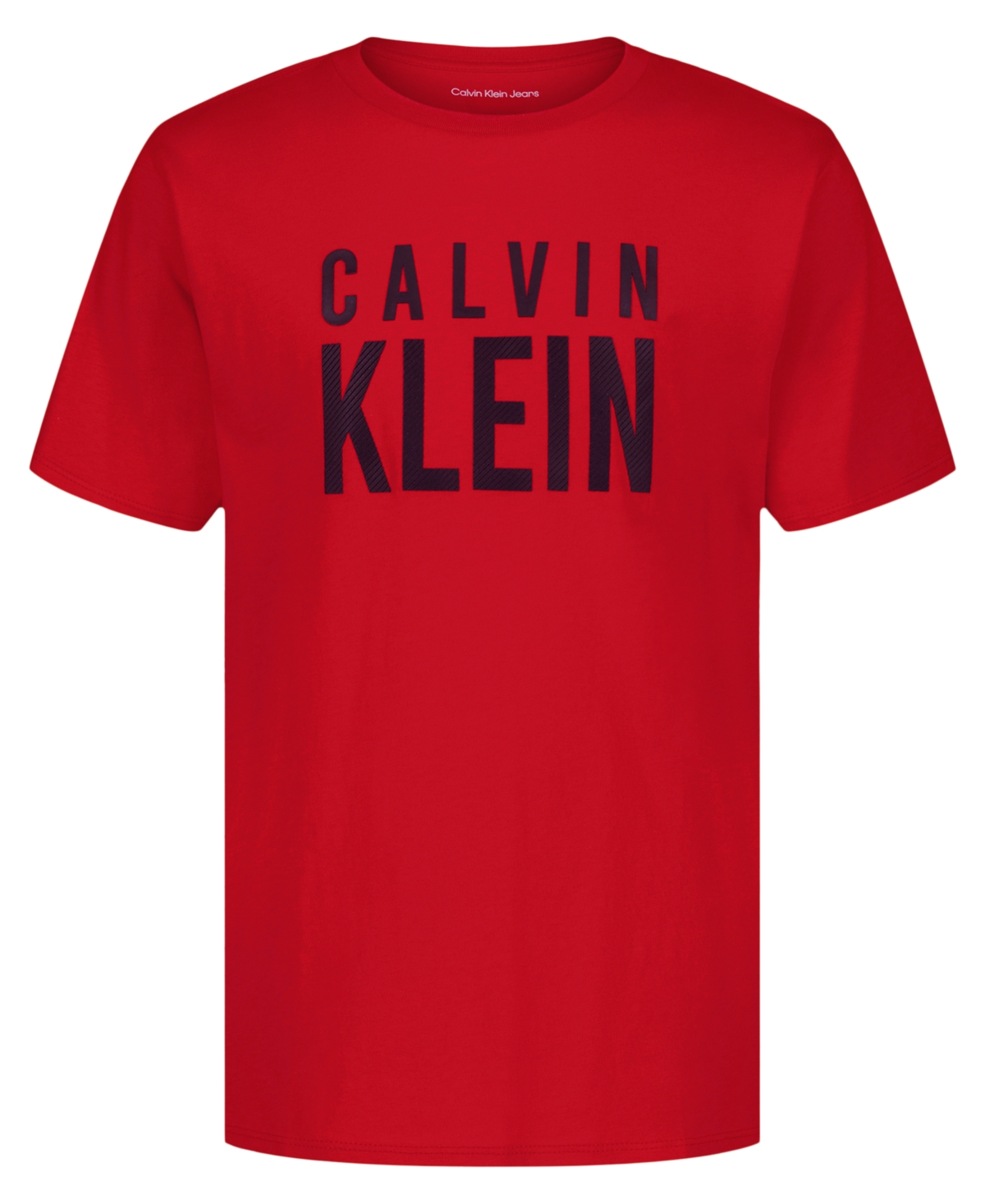 Calvin Klein Boys' 8-20 Ck Structure Short-Sleeve Crewneck T-Shirt - Racing Red