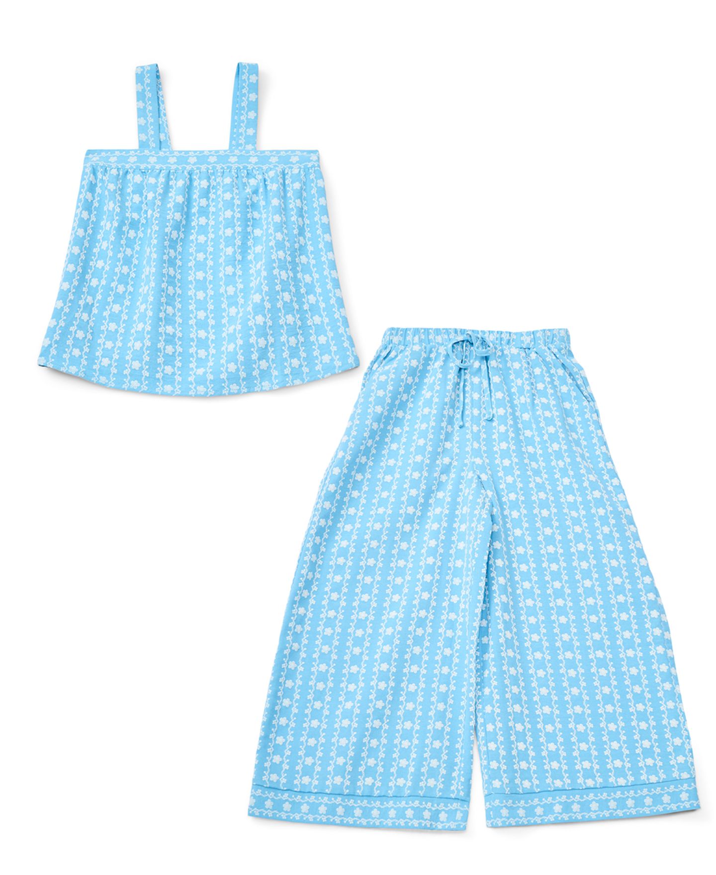Топ CeCe Boxy Embroidered для девочек, цвет: Синий — фото 2