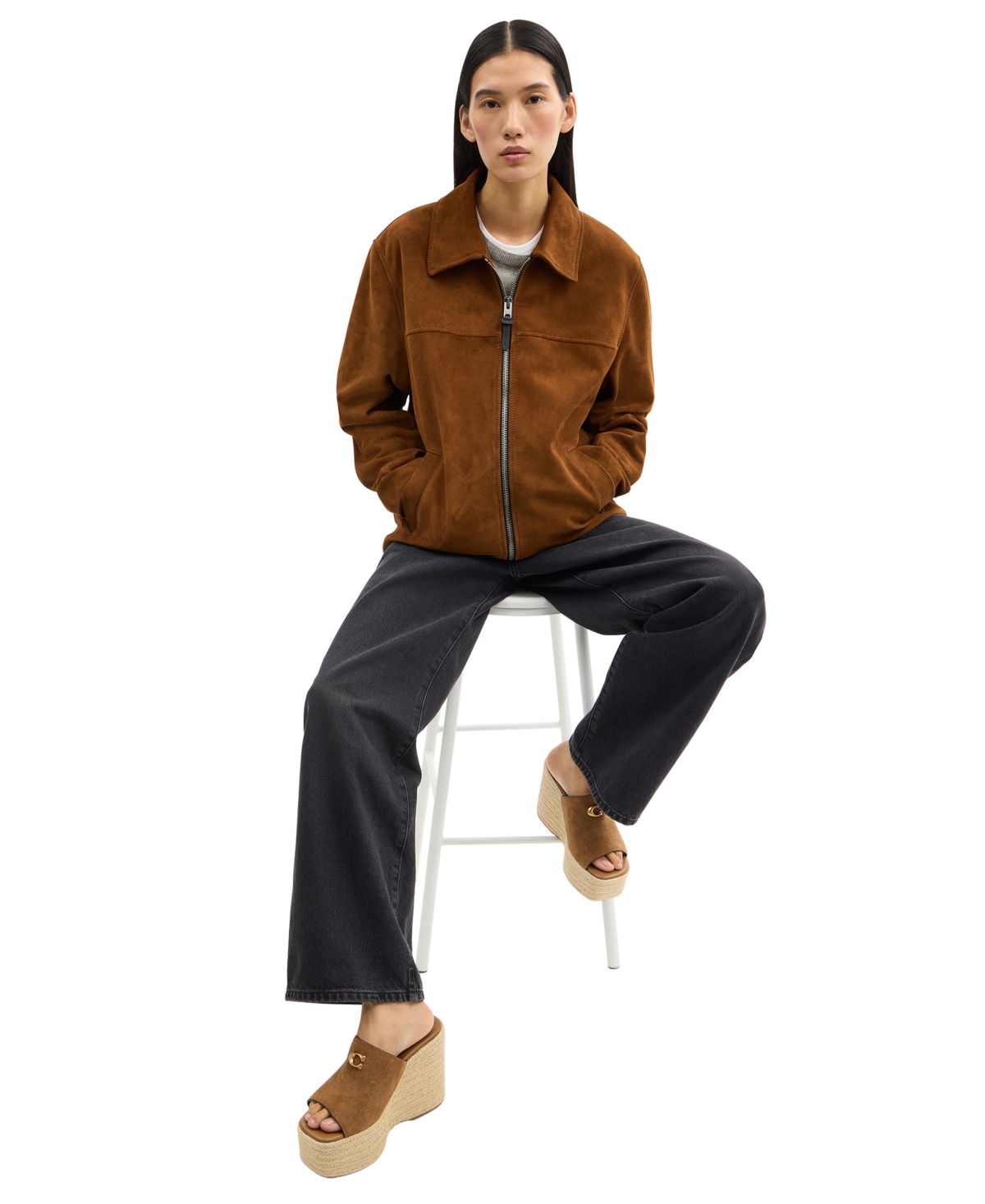 Coach Women's Wedge Espadrilles Slip-On Sandals