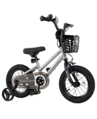 Kids Bike with Basket and Training Wheels for Children