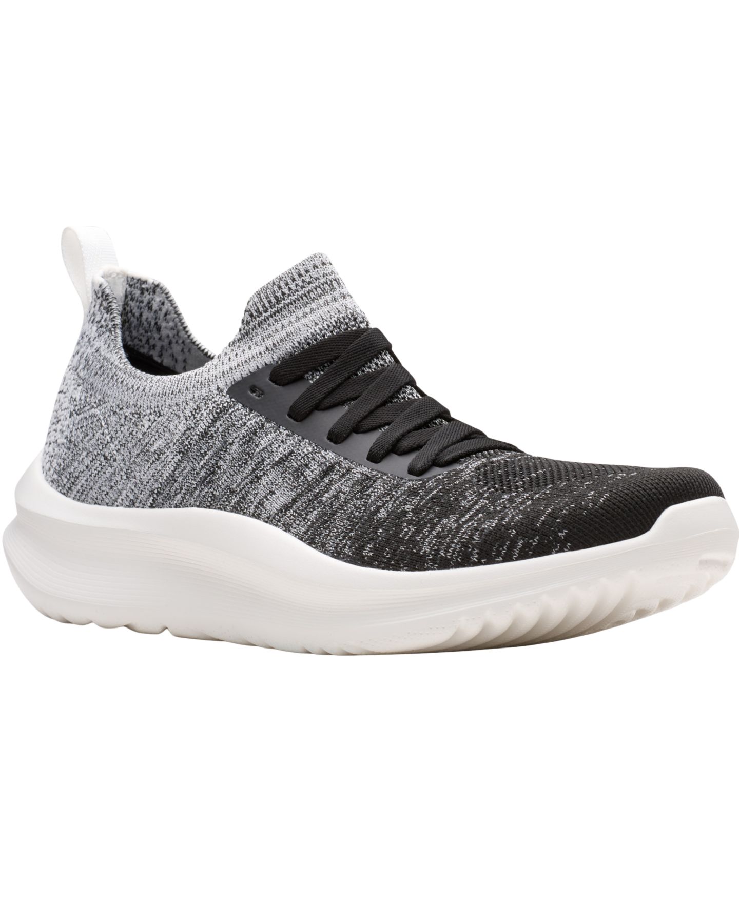 Женские кроссовки Clarks Cloudsteppers Solevana Lace Round Toe, цвет: Чёрный — фото 1