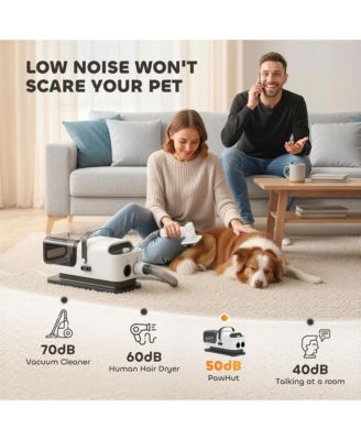 5 in 1 Dog Grooming Vacuum & Dryer w/ Clipper for Shedding Pet Hair