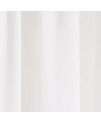 Boho Faux Linen Texture Tassel Window Curtain Panel Single 52"W x 84"L - Curtains For Bedroom - Living Room Curtains