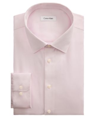 Men's Solid Slim Fit Stretch Dress Shirt