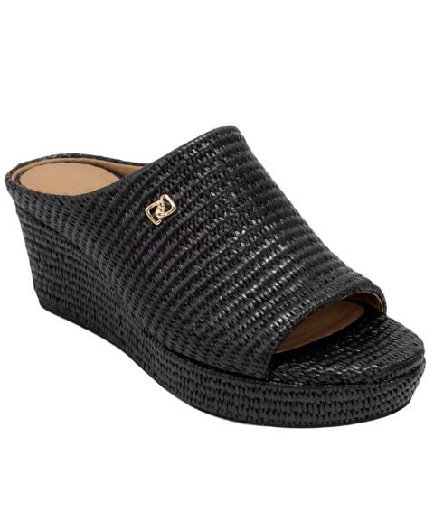 Женские сандалии Aerosoles Cafe Slip-On Wedge, цвет: Чёрный