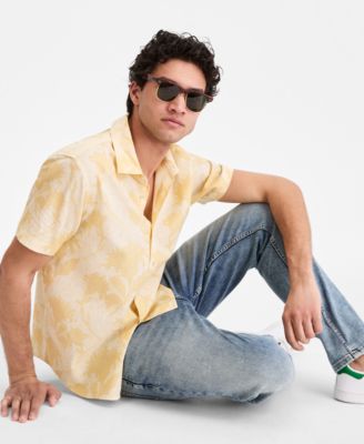 Men's Marina Floral-Print Short-Sleeve Shirt