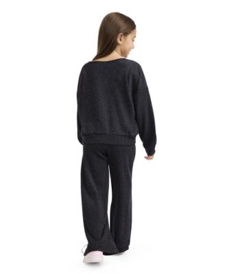 Girls' 2T-6X Waffle Knit Top and Pants, 2-Piece Set