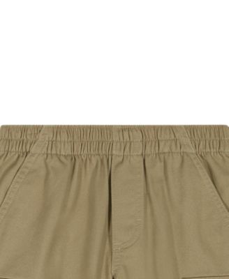 Boys' 2T-5T Short-Sleeve Palm Print Textured Shirt & Cargo Shorts, 2-Piece Set