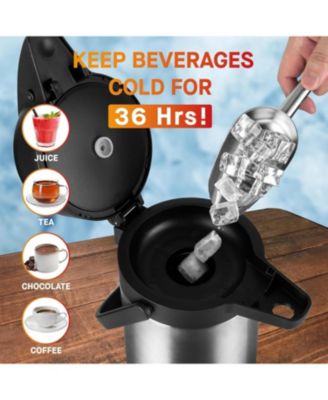 Insulated Stainless Steel Thermal Coffee Carafe Dispenser 2-Pack, 102 oz