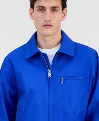 Men's Cotton-Blend Zip Jacket
