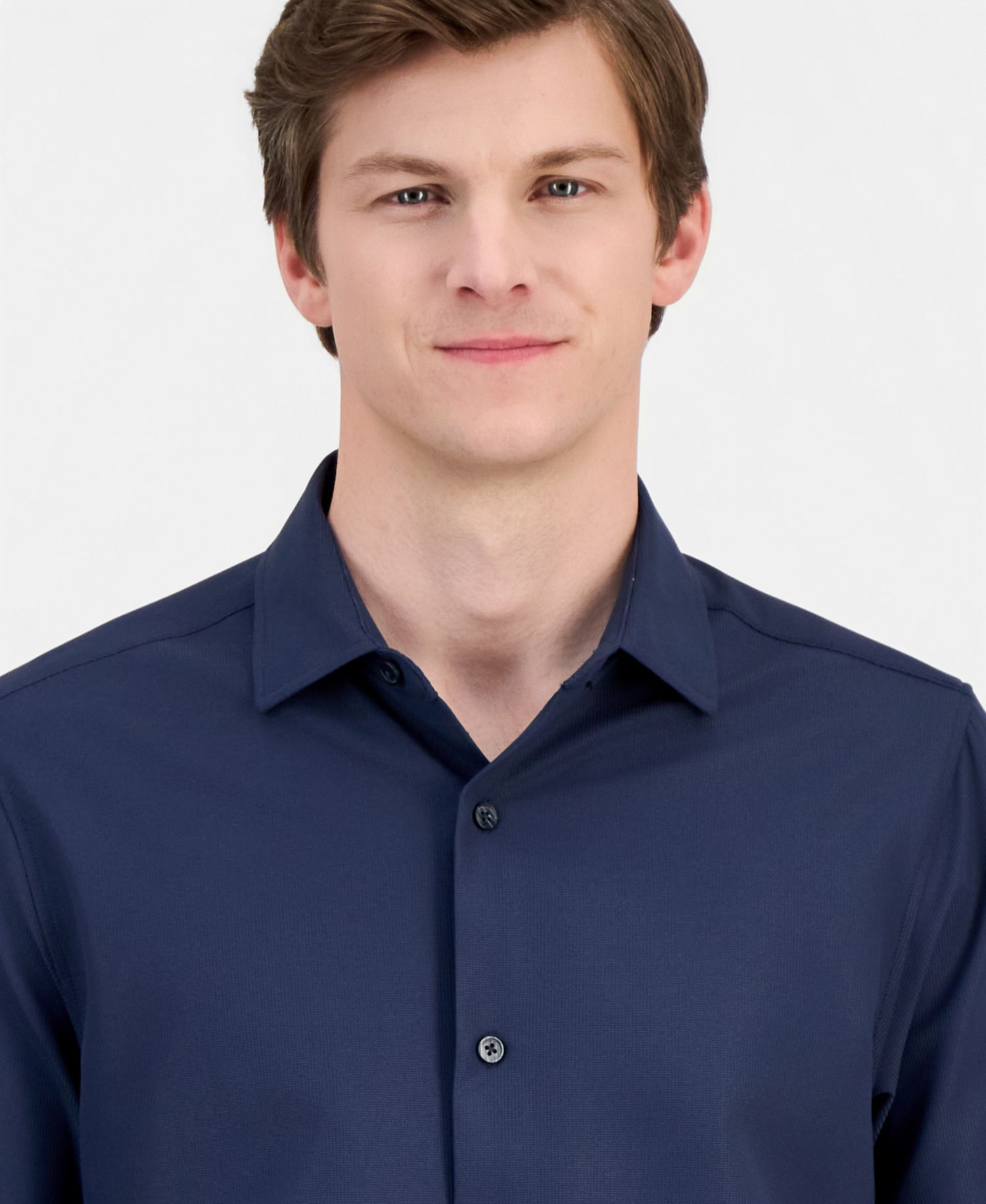 Men's Slim-Fit Performance Four-Way Stretch Dress Shirt