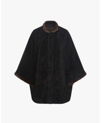 Women's Premium Suede Poncho