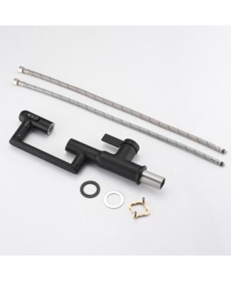 Rotatable Bathroom Faucet with Temperature Display in Fahrenheit (Batteries-Free), 3 Water Outlet Modes