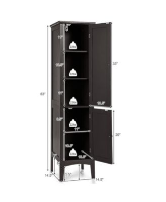Freestanding Storage Cabinet for Bathroom, Kitchen, or Living Room