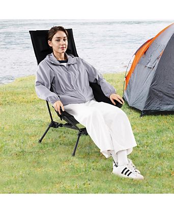 Folding Design High-Back Portable Camping Chair with Carry Bag, Pillow