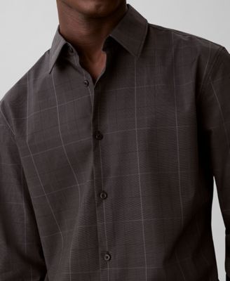 Men's Grid Supima Stretch Slim-Fit Shirt