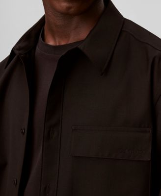 Men's Travel Twill Regular-Fit Shirt