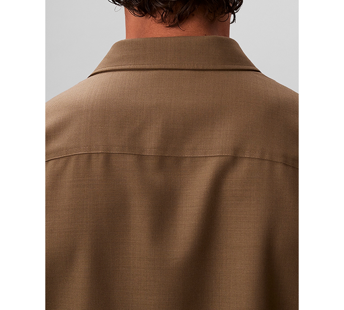 Calvin Klein Men's Travel Twill Regular-Fit Shirt