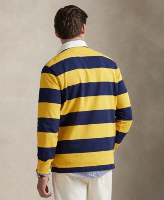 Men's Striped Twill Rugby Sweater