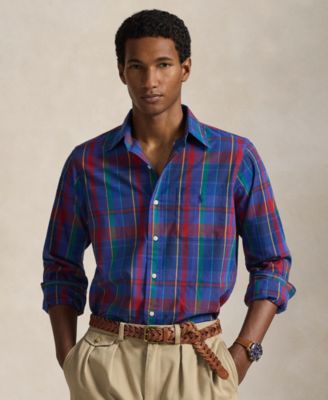 Men's Classic-Fit Plaid Performance Shirt