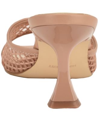 Women's Cabana Mesh Kitten Heel Dress Sandals