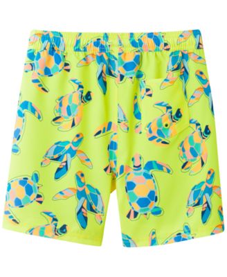 Boys' 2T-5 Comfort-Stretch Lined Swim Trunks