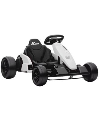 24V Electric Go Kart, Kids Drift Kart with Dual 150W Motors,