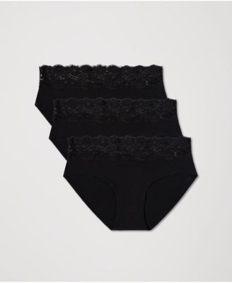 Women's Lace Waist Brief 3-Pack