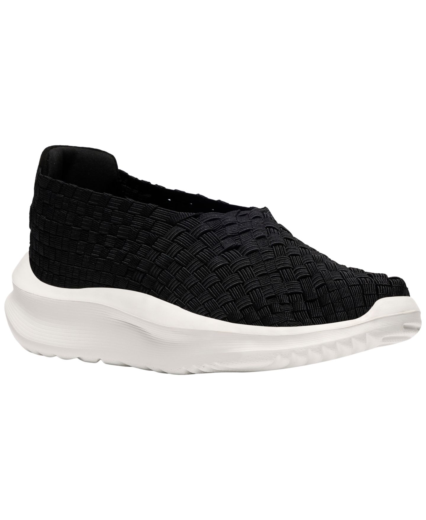 Женские кроссовки Clarks Cloudsteppers Solevana Weave Slip On, цвет: Чёрный — фото 1