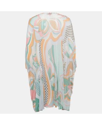 Women's Multicolor Printed Jersey Oversized Mini Dress