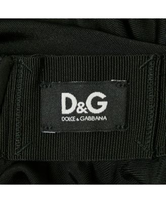 Women's Pre-Owned D&g Black Jersey Halter Neck Mini Dress