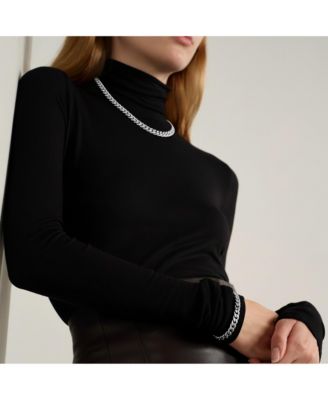 Silver Chunky Cuban Chain Bracelet with Toggle Clasp